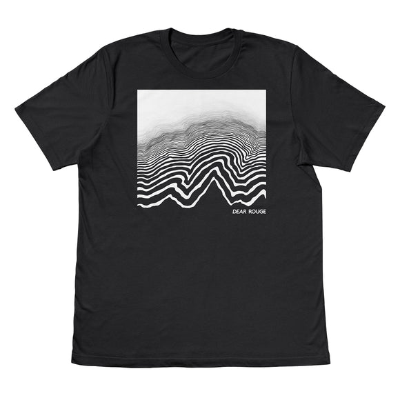 Black and White Lines Tee - Medium