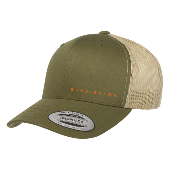 Skydiggers Snapback Hat - Side logo - Khaki