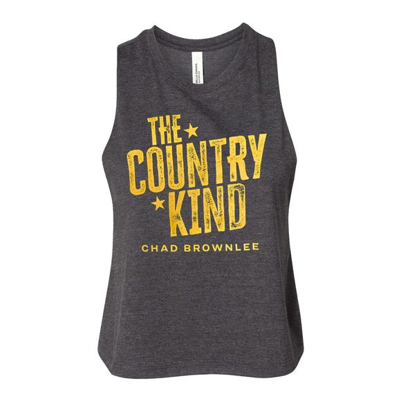 The Country Kind Racerback Crop Tee