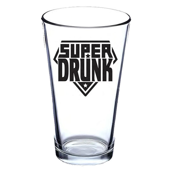 Super Drunk Pint Glass