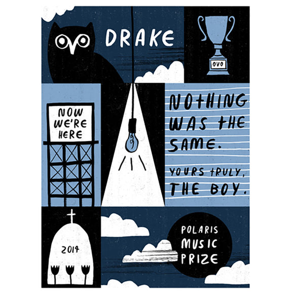 Drake 2014 Polaris Music Prize Large Poster
