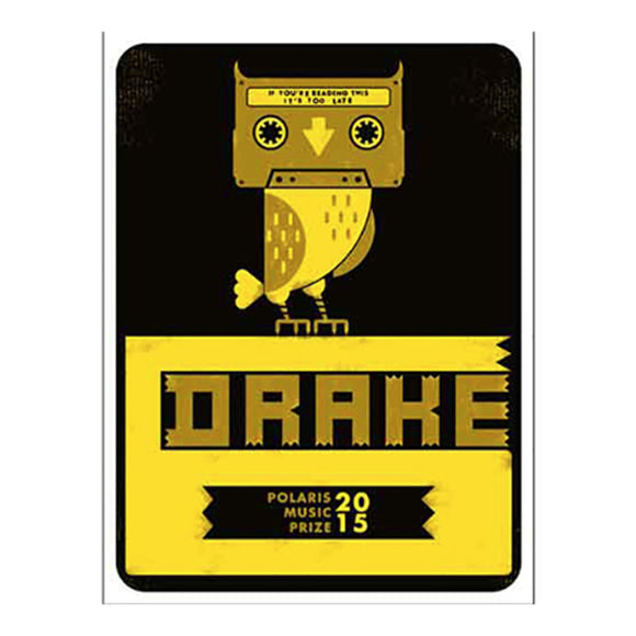 Drake 2015 Polaris Music Prize Poster