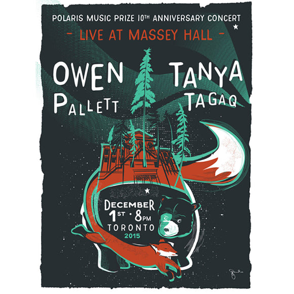 Owen Pallett and Tanya Tagaq Live At Massey Hall 2015 Poster