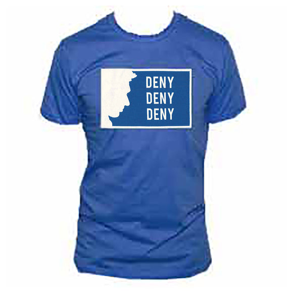 Joel Plaskett Men's Blue Deny T-shirt