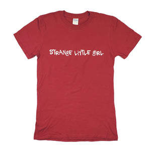 Unisex Red T-shirt: Strange Little Girl
