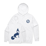 Wolf Pullover Hoodie - White